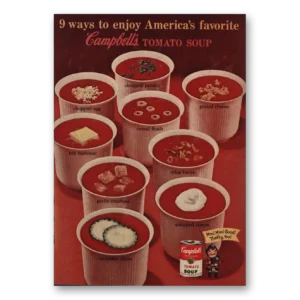 1961 Campbells Tomato Soup Print Ad | Americas Favorite
