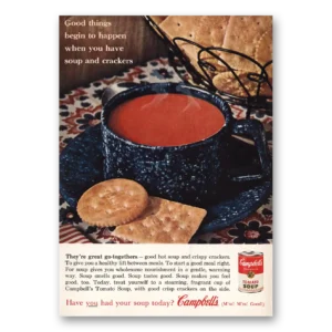 1961 Campbells Tomato Soup Print Ad | Good Things