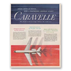 1961 Douglas Caravelle Print Ad | Speak Softly