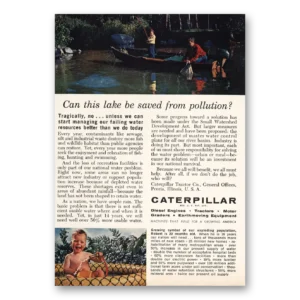 1961 Caterpillar Print Ad | Pollution