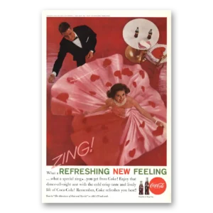 1961 Coca Cola Print Ad | Zing Hearts