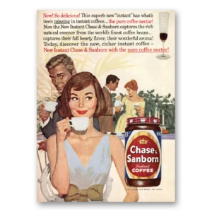 1961 Chase & Sanborn Coffee Print Ad | Superb