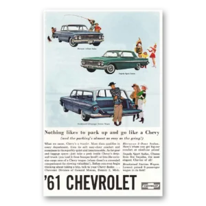 1961 Chevrolet Impala Print Ad | Pack Up Go Like