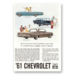 1961 Chevrolet Impala Print Ad | Bel Air