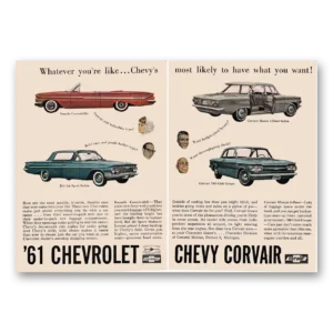 1961 Chevrolet Corvair Print Ad | Most Likely