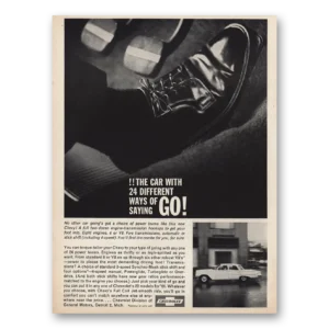 1961 Chevrolet Print Ad | Ways Saying Go
