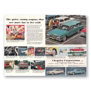 1961 Chrysler Corporation Print Ad | Quiet Roomy