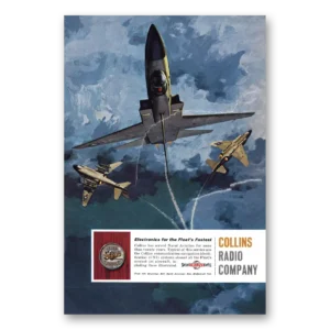 1961 Collins Radio Company Print Ad | Fleets Fastest