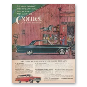 1961 Mercury Comet Print Ad | Family Size