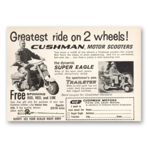 1961 Cushman Super Eagle Print Ad | Greatest Ride