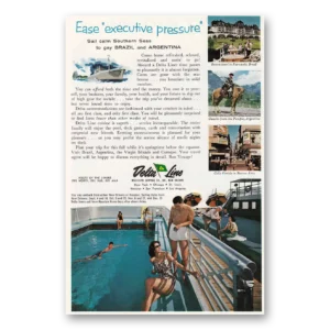 1961 Delta Line Print Ad | Southern Seas