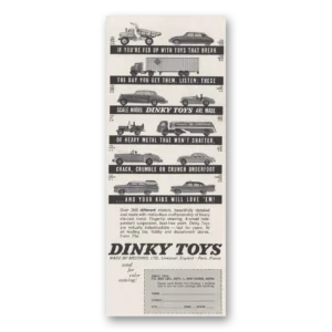 1961 Dinky Toys Print Ad | Toys That Break