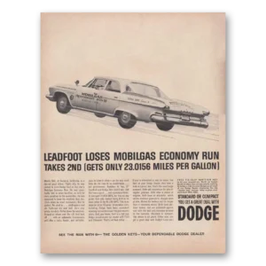 1961 Dodge Print Ad | Leadfoot
