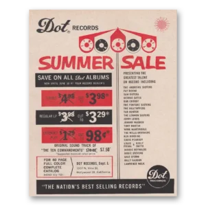 1961 Dot Records Print Ad | Andrews Sisters