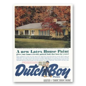 1961 Dutch Boy Paint Print Ad | Cape Cod