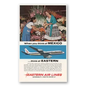 1961 Eastern Airlines Print Ad | Mexico
