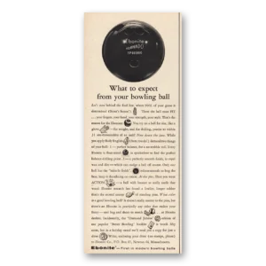 1961 Ebonite Bowling Ball Print Ad | What To Expect