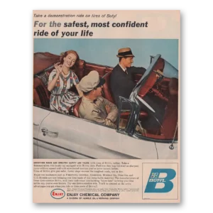 1961 Enjay Butyl Print Ad | Confident Ride