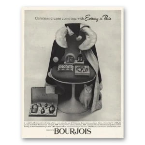 1961 Evening In Paris Perfume Print Ad | Christmas Dreams