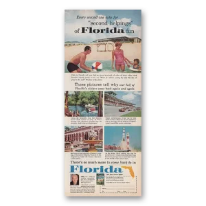 1961 Florida Print Ad | Second Helpings