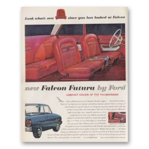 1961 Ford Falcon Futura Print Ad | Compact Cousin
