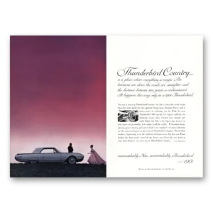 1961 Ford Thunderbird Print Ad | Everything Magic
