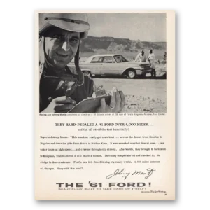 1961 Ford Galaxie Print Ad | Johnny Mantz