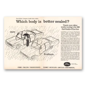 1961 Ford Motor Company Print Ad | Better Sealed