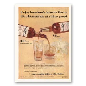 1961 Old Forester Print Ad | Bourbons Favorite Flavor