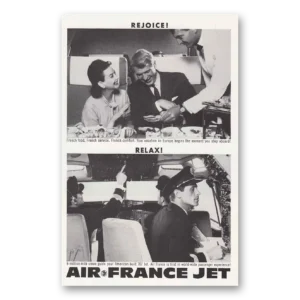 1961 Air France Print Ad | French Food