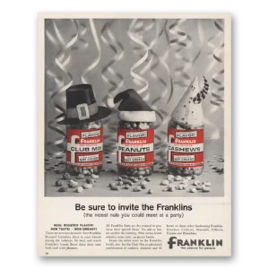 1961 Franklin Peanuts Print Ad | Invite The Franklins