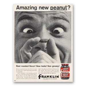 1961 Franklin Peanuts Print Ad | Amazing Peanut