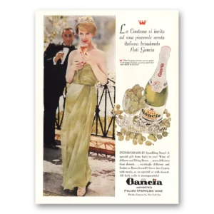 1961 Asti Gancia Print Ad | La Contessa Vi Invita