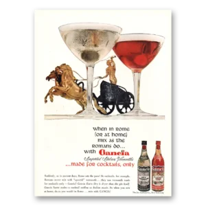 1961 Gancia Dry Vermouth Print Ad | When In Rome
