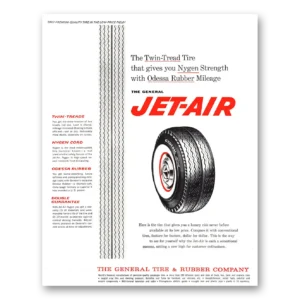 1961 General Tire Print Ad | Jet Air Tire