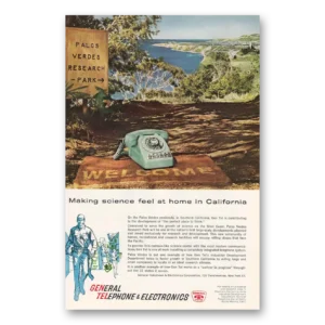 1961 General Telephone GTE Print Ad | Palos Verdes