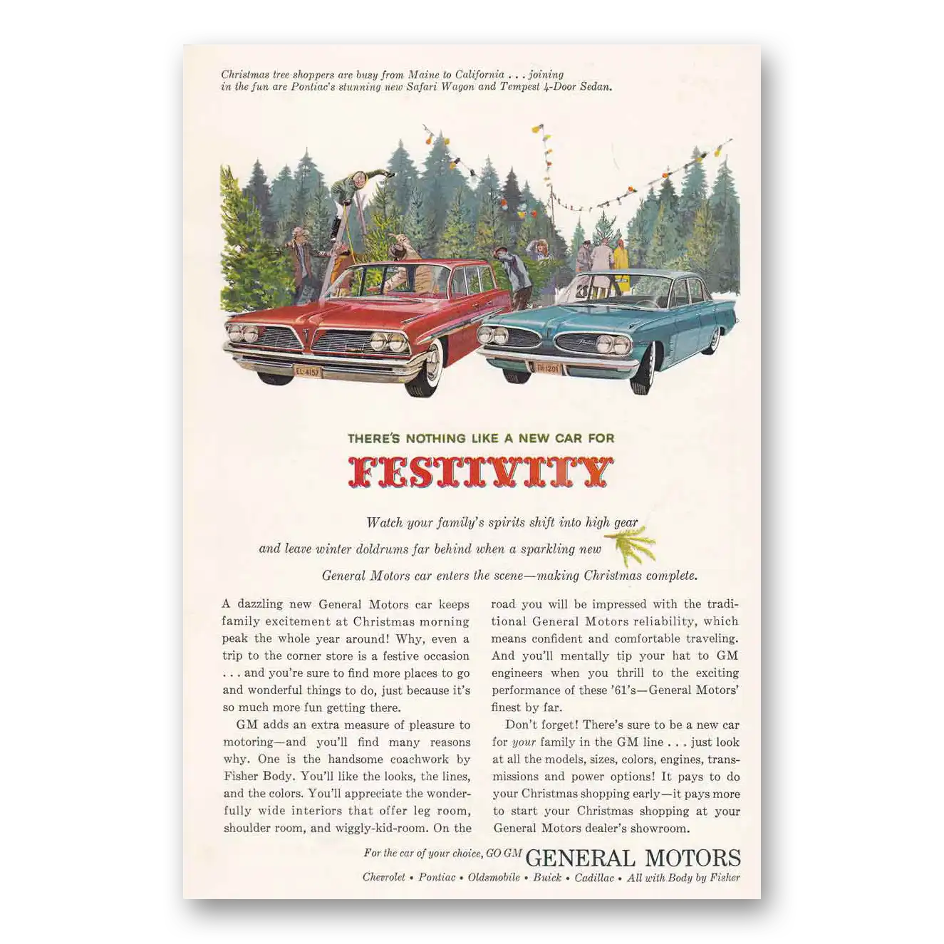 1961 General Motors Print Ad | Festivity
