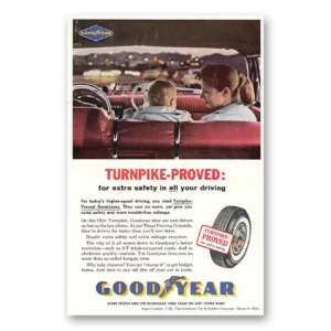 1961 Goodyear Tires Print Ad | Turnpike Proved
