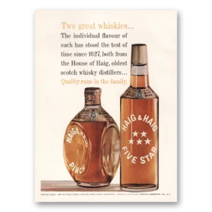 1961 Haig & Haig Print Ad | Great Whiskies