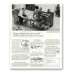 1961 Hammond Organ Print Ad | Empty Hours