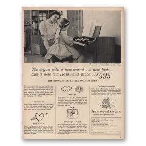 1961 Hammond Organ Print Ad | New Sound