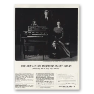 1961 Hammond Organ Print Ad | Spinet Organ