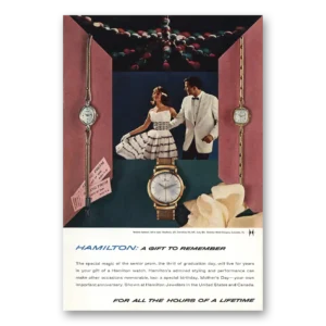 1961 Hamilton Watch Print Ad | Stephanie Stormking