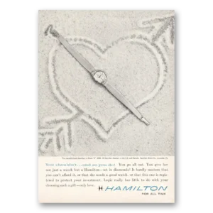 1961 Hamilton Watch Print Ad | So You Do