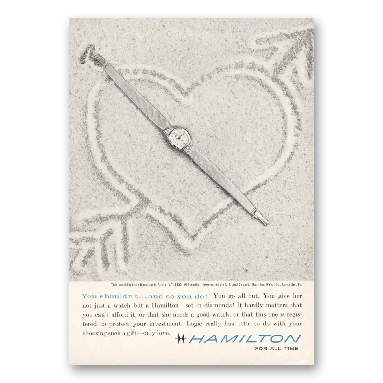 1961 Hamilton Watch Print Ad | So You Do