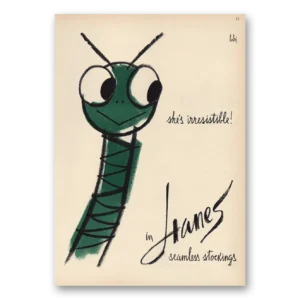 1961 Hanes Print Ad | She's Irresistable