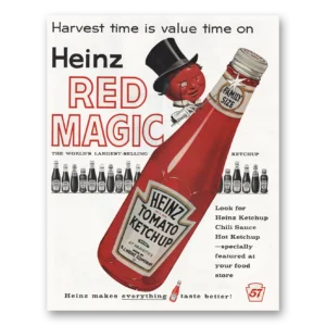 1961 Heinz Print Ad | Red Magic