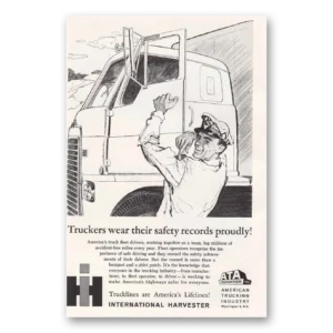 1961 International Trucks Print Ad | Safety Records