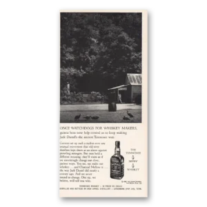 1961 Jack Daniels Print Ad | Once Watchdogs Whiskey Makers