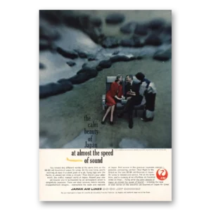 1961 Japan Air Lines Print Ad | Calm Beauty Of Japan